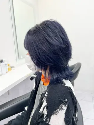 ミディアム カラー パーマ ヘアアレンジ メンズ 上品＆韓国風 🥀海心🥀のヘアスタイル