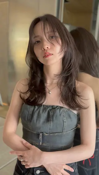 ロング 中江 翔のヘアスタイル