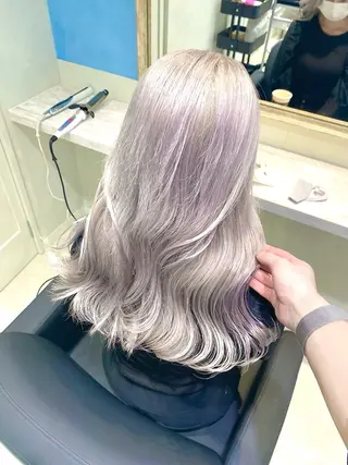 ロング カラー ダブルカラー/透明感 カラー/kazusaのヘアスタイル