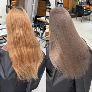 ロング KEISUKE🐶 カラー✨エクステのヘアスタイル