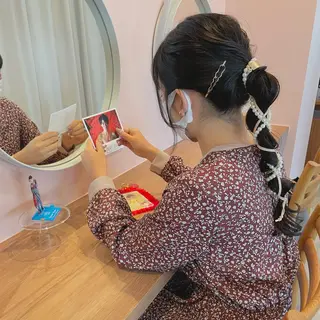 ロング カラー ヘアアレンジ REONA🪽✨薬院 レイヤーカット🫧のヘアスタイル