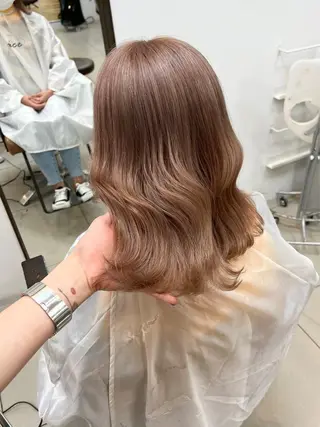 セミロング 池田 菜摘のヘアスタイル