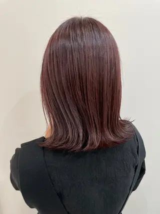 ミディアム カラー ヘアアレンジ 具志堅 良のヘアスタイル