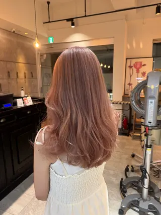 ロング カラー 🤍原宿/ハイトーン みほ🎀໒꒱のヘアスタイル