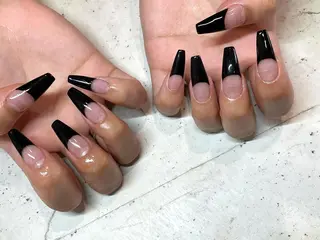 ネイル 韓国/ワンホン/長さ 出しつけ放題🎀のネイルデザイン
