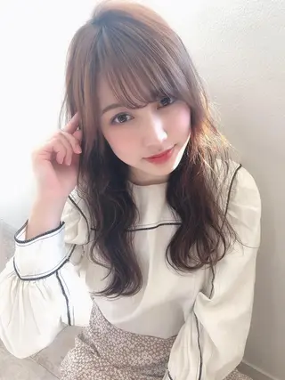 セミロング 上田 ヒロツグのヘアスタイル