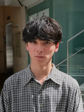 パーマ メンズ 渋谷パーマNo.1 うえちりくのヘアスタイル