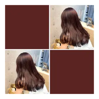 セミロング カラー ハイライト特別価格 /表参道/ことりのヘアスタイル