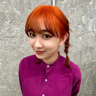 ミディアム カラー ヘアアレンジ 新高円寺 Miranoのヘアスタイル