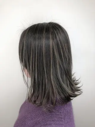 ミディアム カラー 【透明感、艶髪】西村 有司のヘアスタイル