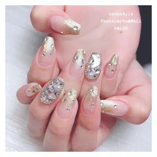 ミディアム ネイル 🐾enen style 🐾のネイルデザイン