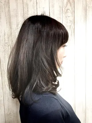 ショート ミディアム セミロング ロング カラー メンズ ユウ イチのヘアスタイル