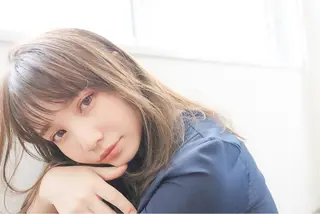 セミロング カラー ba-boo 広島のヘアスタイル