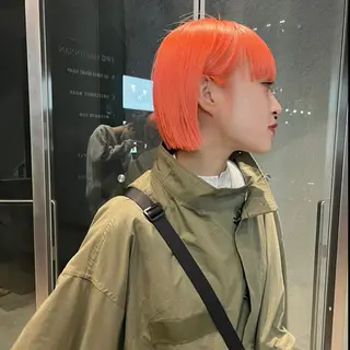 ショート カラー ボブハイトーン🦖 デザインMAMIのヘアスタイル