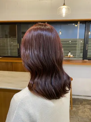 ミディアム 田口 樹理のヘアスタイル