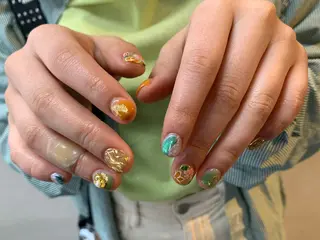 ネイル anine本店 研修スタッフのネイルデザイン