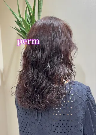 ロング パーマ パーマ/髪質改善 【榎本千夏】のヘアスタイル