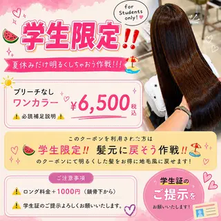 カラー はなび/マツエク /暖色/ブリーチのヘアスタイル