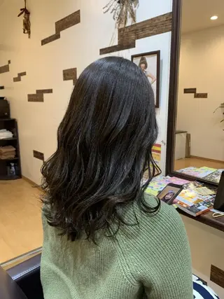 ロング カラー サトウ シューイチのヘアスタイル
