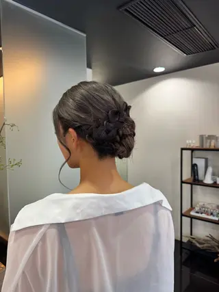 ヘアアレンジ ブリーチなしベー ジュ/tuburaのヘアスタイル