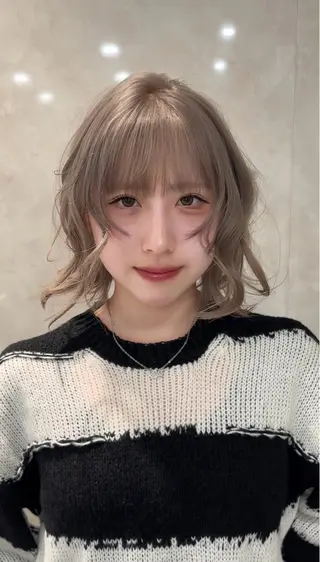 カラー 姫夏 /ハイトーン艶髪🎀のヘアスタイル