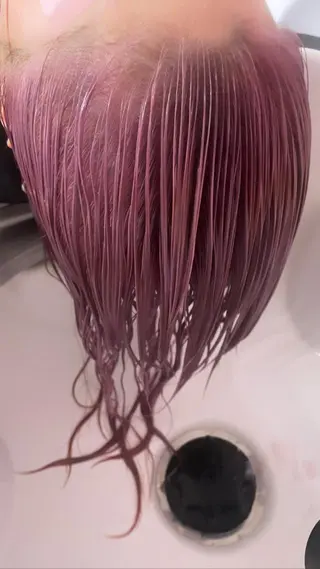 セミロング カラー 町田ブリーチ特化 MANATOのヘアスタイル