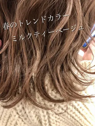 ミディアム カラー 永山 貴文のヘアスタイル