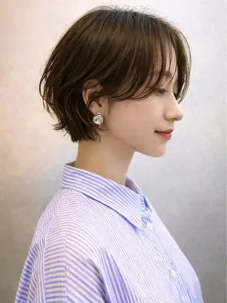 ショート パーマ いしばし なおやのヘアスタイル