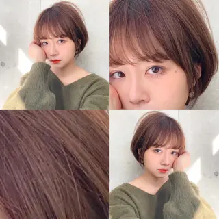 ショート ハイトーン×レイヤー カットTAKUMIのヘアスタイル