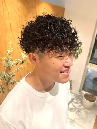 ショート パーマ メンズ 🔥メンズ特化 /パーマ&カット🌀のヘアスタイル