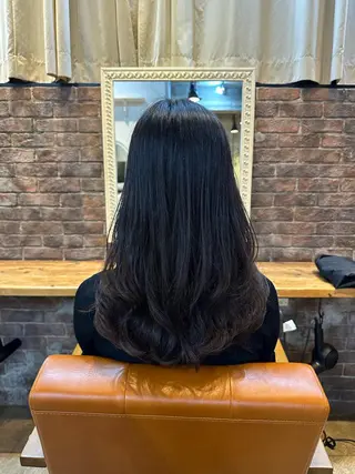 ロング パーマ 韓国レイヤー✨ yasuko銀座のヘアスタイル