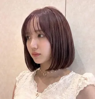 ミディアム ボブ 西宮北口/みなみのヘアスタイル