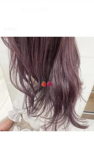 ミディアム カラー パーマ ヘアアレンジ メンズ キッズ ネイル マツエク・マツパ Amelie yunのヘアスタイル