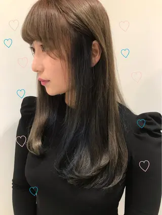 ミディアム カラー 新宿駅近♡個室 ♡関口三都季🌜のヘアスタイル