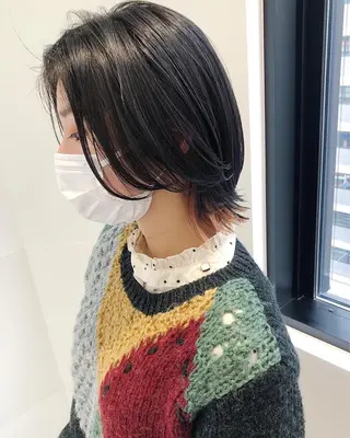 ショート カラー 髪質改善/顔まわり 石原のヘアスタイル