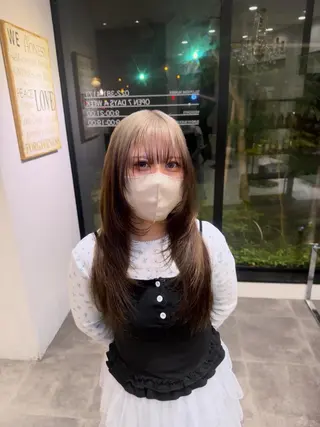 セミロング 大野 智亜里のヘアスタイル