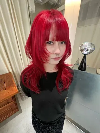 セミロング カラー 圧倒的デザイン力 店長🎨RENAのヘアスタイル