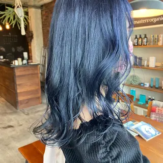 ミディアム カラー 透け感カラー/ momo🦕のヘアスタイル