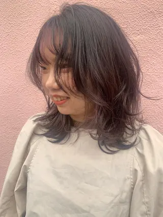ミディアム 🐝岡本 柚葉🐝のヘアスタイル