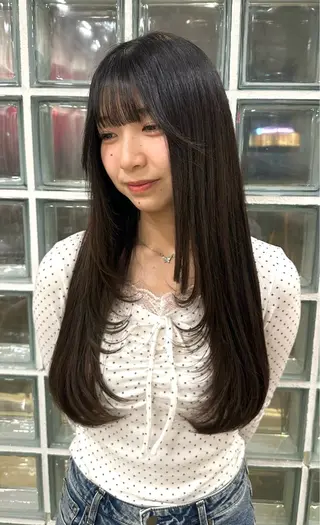ロング 遠藤 日和のヘアスタイル