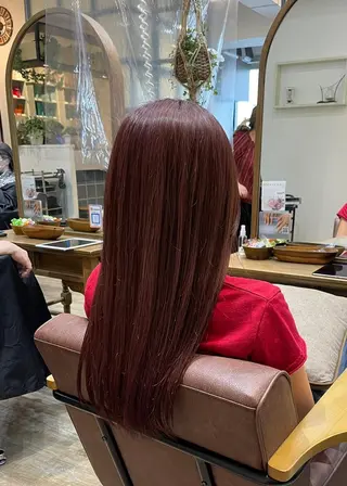 ロング カラー N° +aero 横浜のヘアスタイル