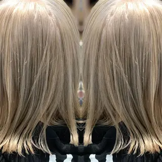 ミディアム カラー LUXBE LUCEのヘアスタイル