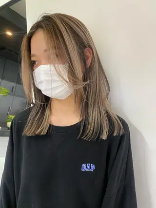 ミディアム 🌼透明感ヘア🌼 arisaのヘアスタイル