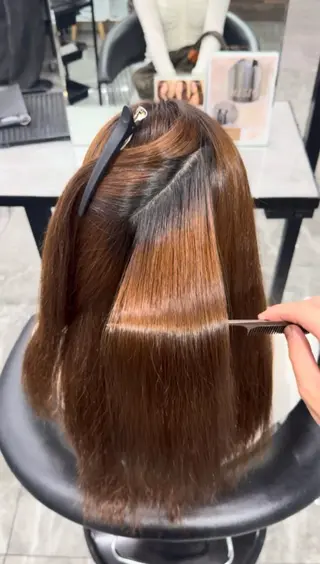 ロング りきと🦋河原町 縮毛矯正/艶カラーのヘアスタイル