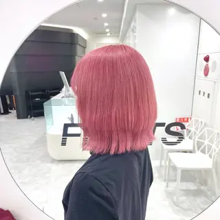 ショート カラー 透明感×似合わせ ピンクヘアsyuyaのヘアスタイル