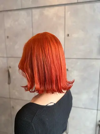ミディアム カラー ヘアアレンジ 🎀ハイトーン・艶 カラー HANA🎀のヘアスタイル
