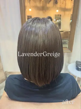 ミディアム カラー 梅 優翔のヘアスタイル