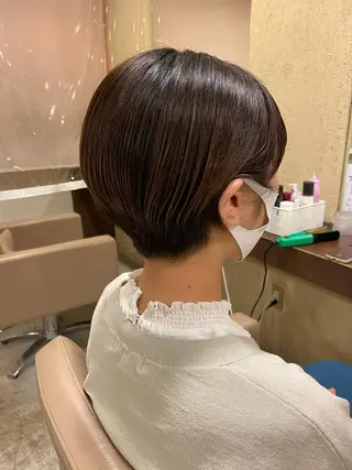 ショート カラー 、 、のヘアスタイル