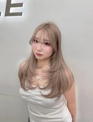 ロング カラー ヘアアレンジ 透明感カラー🎀艶髪 Anju/渋谷🎀のヘアスタイル