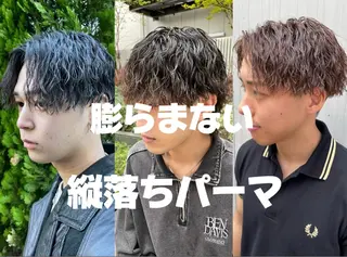 ショート パーマ メンズ 亀井隆汰/メンズ専門 パーマ特化美容師のヘアスタイル